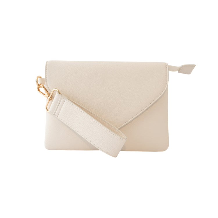 Pepper Envelope Strap Clutch - Sand